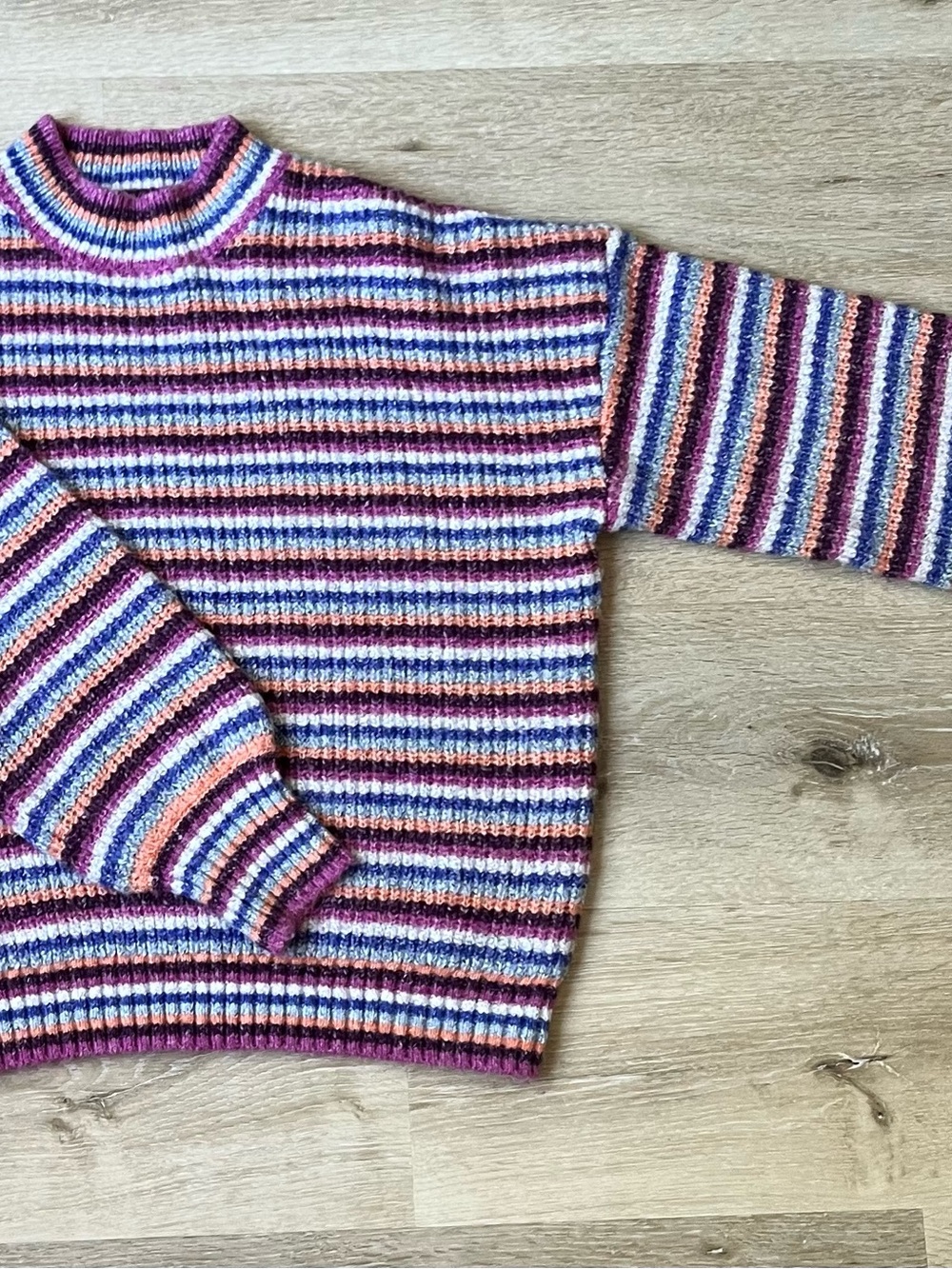 Greylin Striped Crewneck Sweater